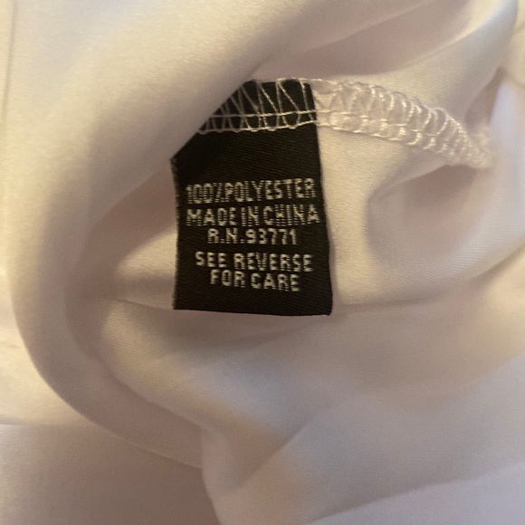 Kaktus NWT White Lined Lace Bubble Mini Dress - Sz M - Picture 11 of 14